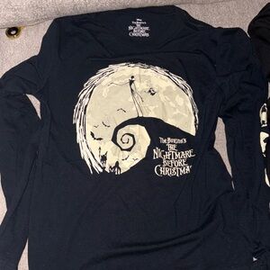 The Nightmare Before Christmas Long Sleeve Tee - Black